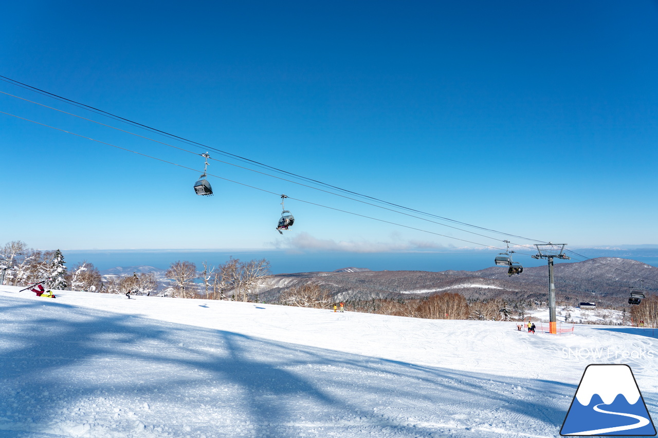 札幌国際スキー場｜北海道最高峰・旭岳も見えた！これ以上はなかなか無い、澄み渡る青空に恵まれた１月最後の日曜日。